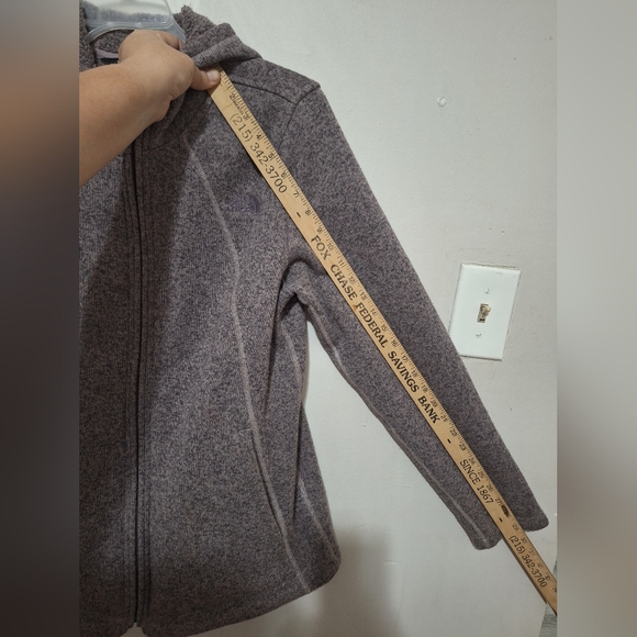 The North Face Jacket Womens L Heather Gray Crescent Zip-up Hooded Fleec… - Picture 8 of 13